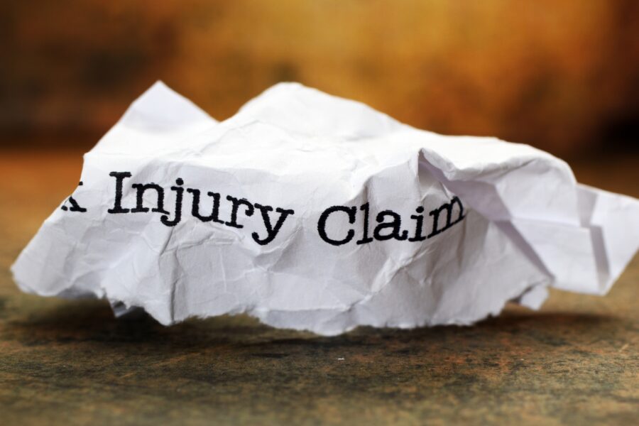 3 Personal Injury Myths - Injury claim graphic paper