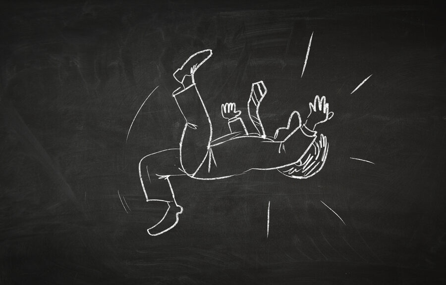 5 Ways Liability Is Determined - Cartoon image of business personage . Mixed media